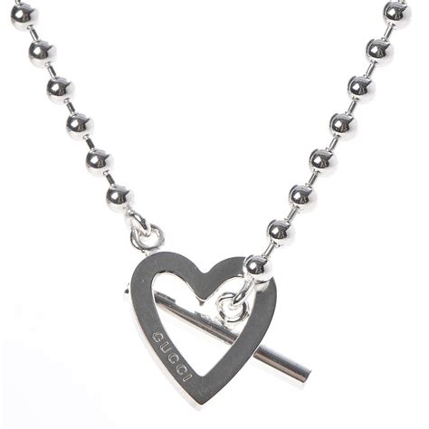 gucci g heart|gucci toggle heart necklace.